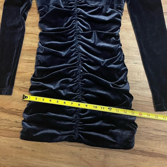 Finders Women’s Rouched Dress Balloon Sleeve Mini Dress - Picture 4 of 10